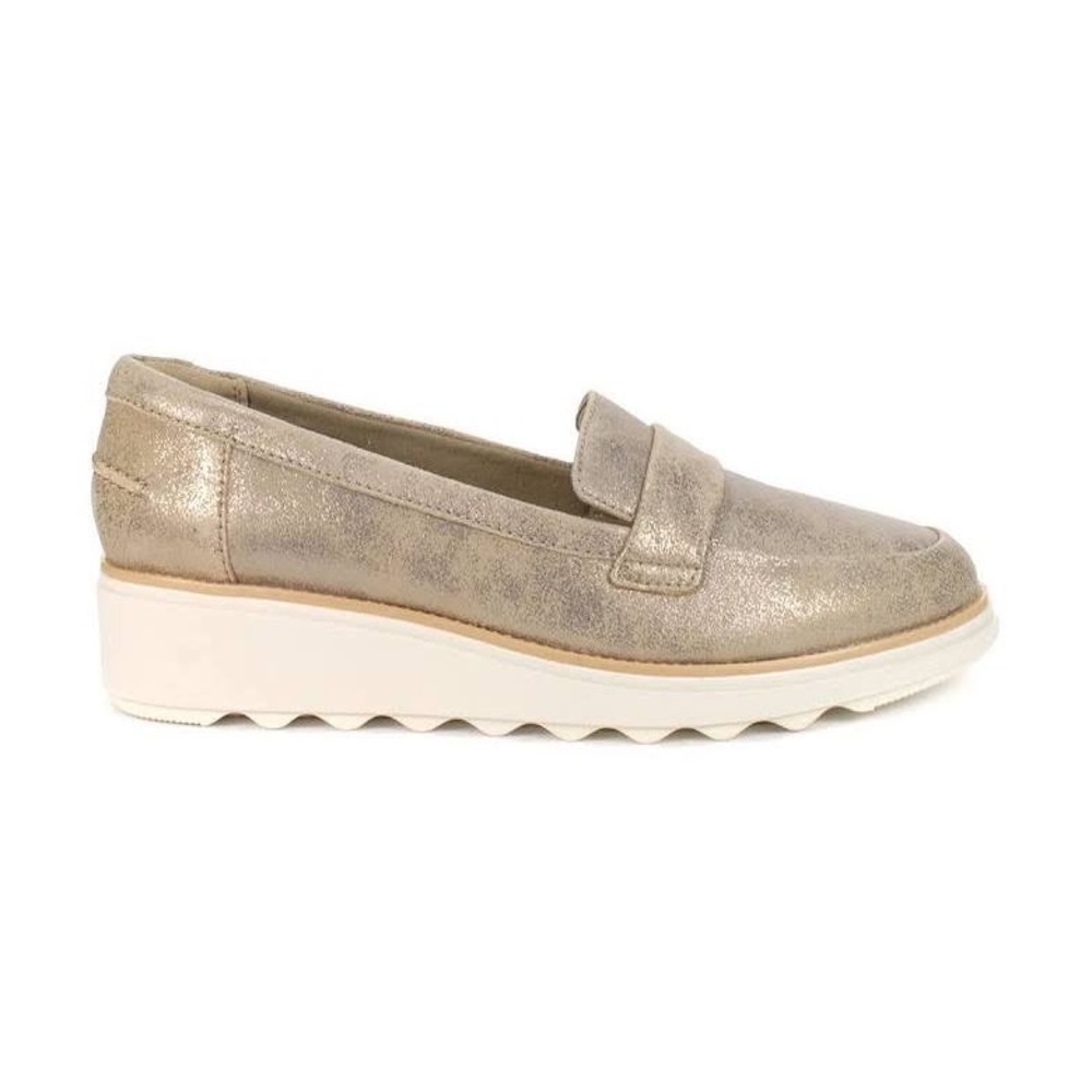 Clarks Pull on Wedge in Pewter